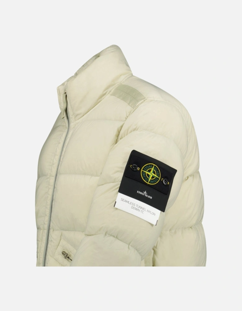 Puffer Jacket In Seamless Tunnel Nylon Off-White