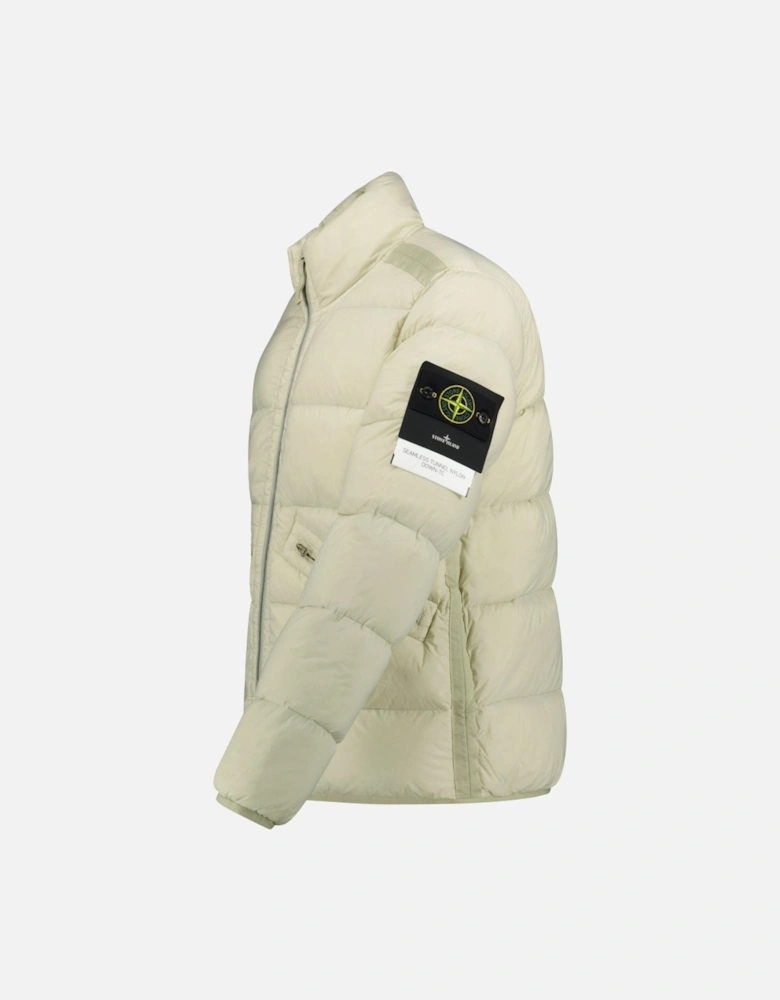 Puffer Jacket In Seamless Tunnel Nylon Off-White