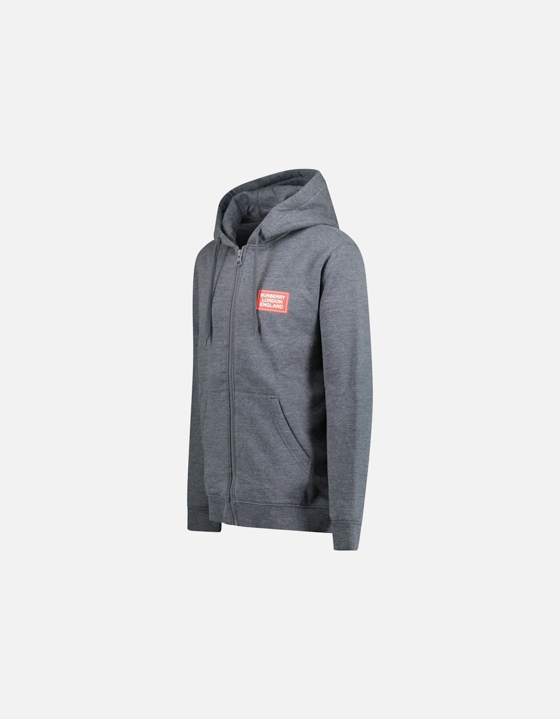 'Hove' Logo Hoodie Zip Sweatshirt Grey