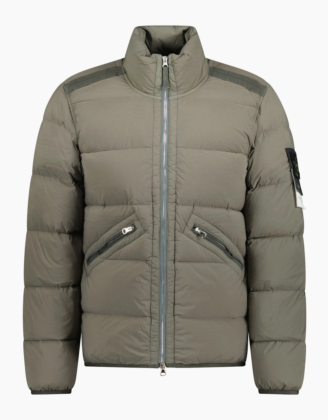 Men's Stone Island Puffer Jacket In Seamless Tunnel Nylon Walnut Brown - Size: 42/Regular