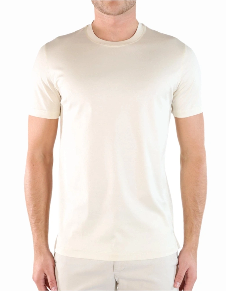 Mercerized Cotton T-Shirt Off-White