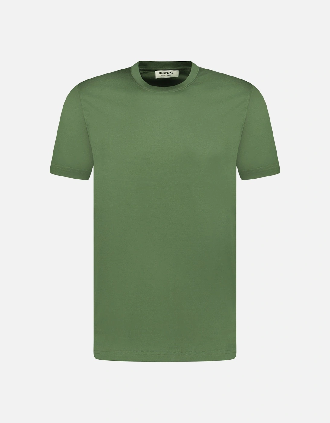 Mercerized Cotton T-Shirt Dark Green, 6 of 5