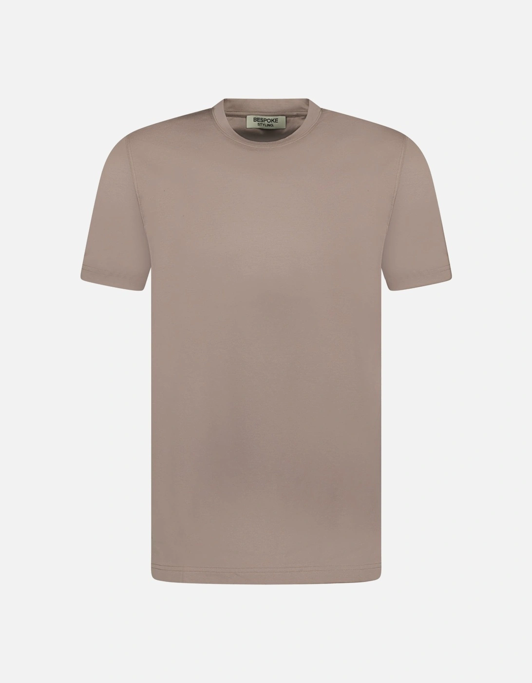 Mercerized Cotton T-Shirt Taupe, 6 of 5