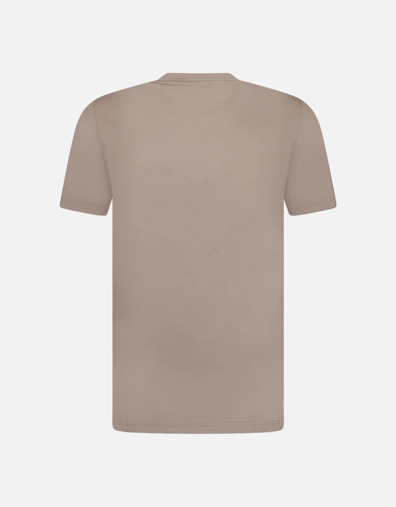 Mercerized Cotton T-Shirt Taupe