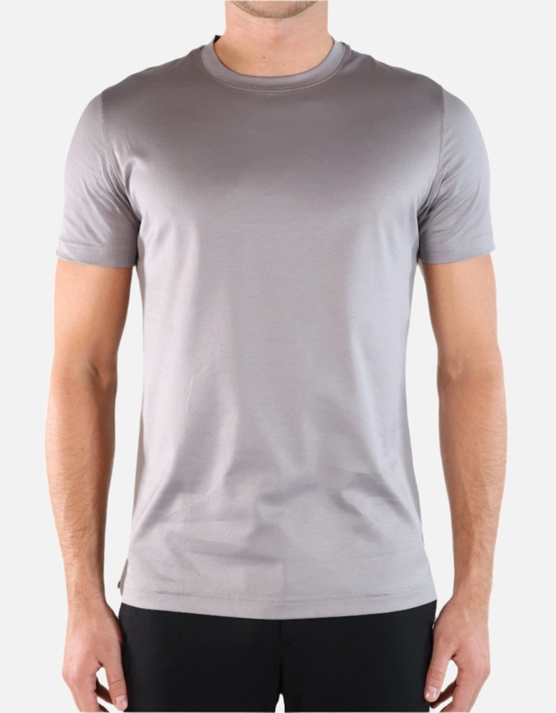 Mercerized Cotton T-Shirt Grey