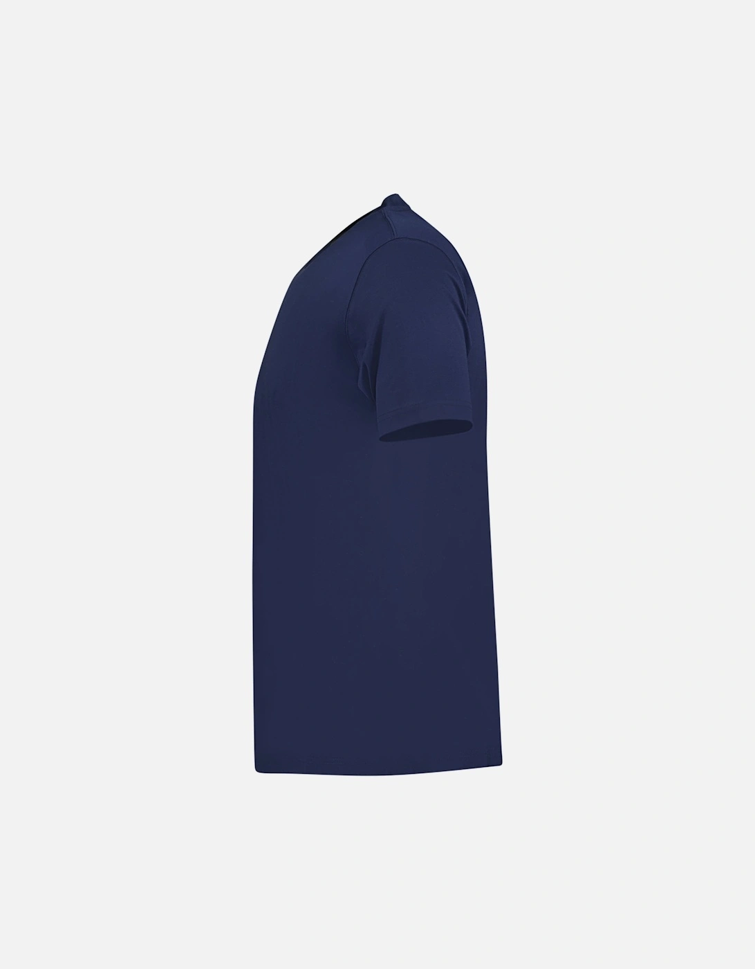 Mercerized Cotton T-Shirt Navy