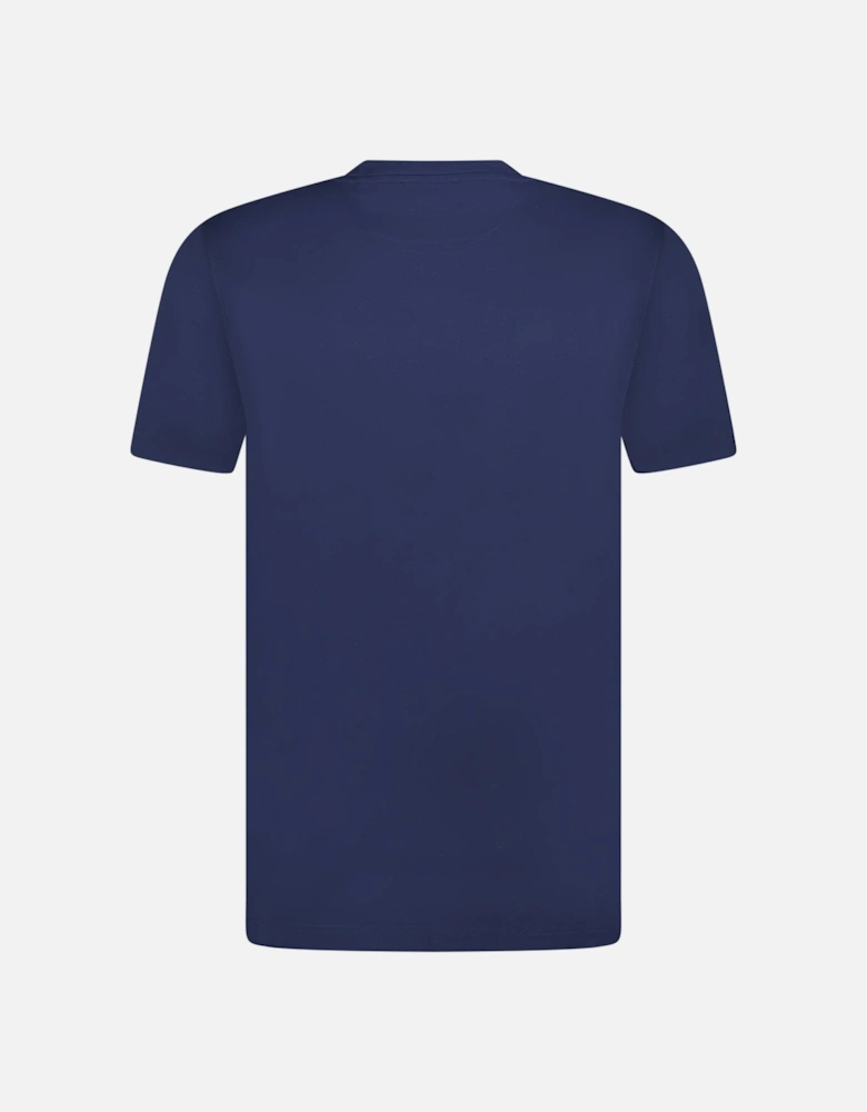 Mercerized Cotton T-Shirt Navy