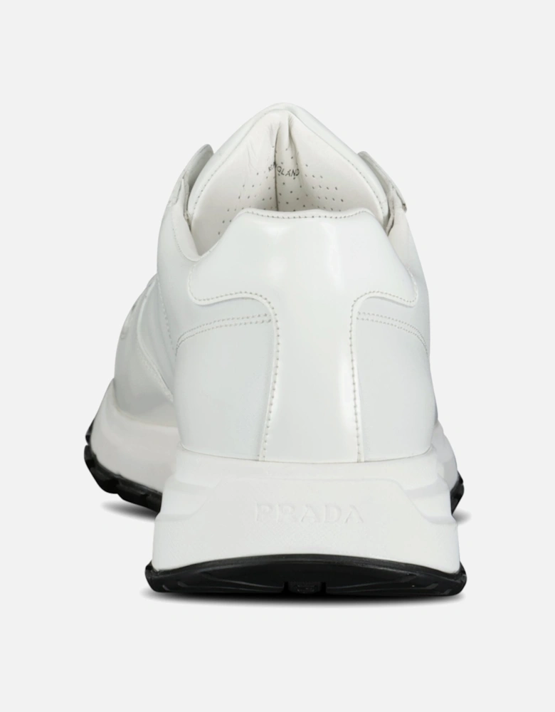 Re-Nylon Prax 01 Triangle Logo Trainers White