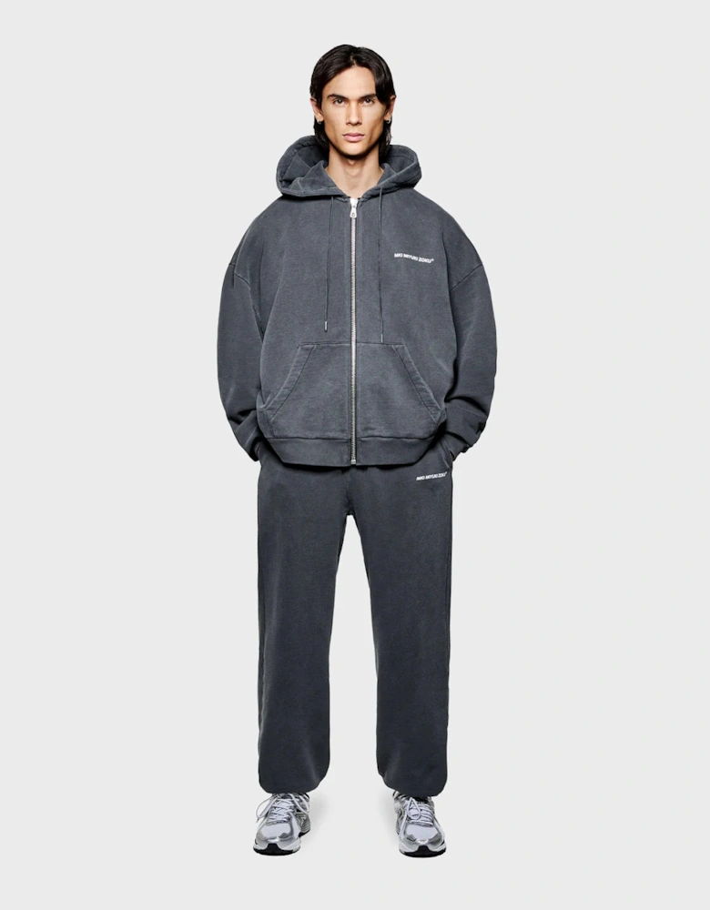 Oversized Uniform Zip Through Hoodie