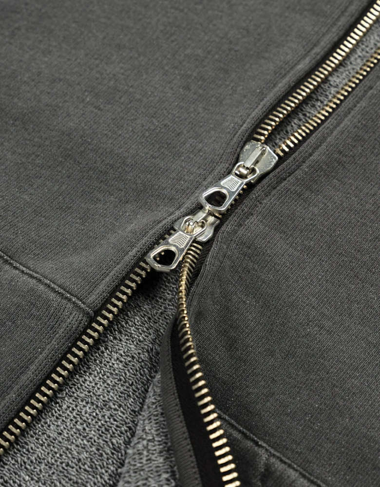 Oversized Uniform Zip Through Hoodie