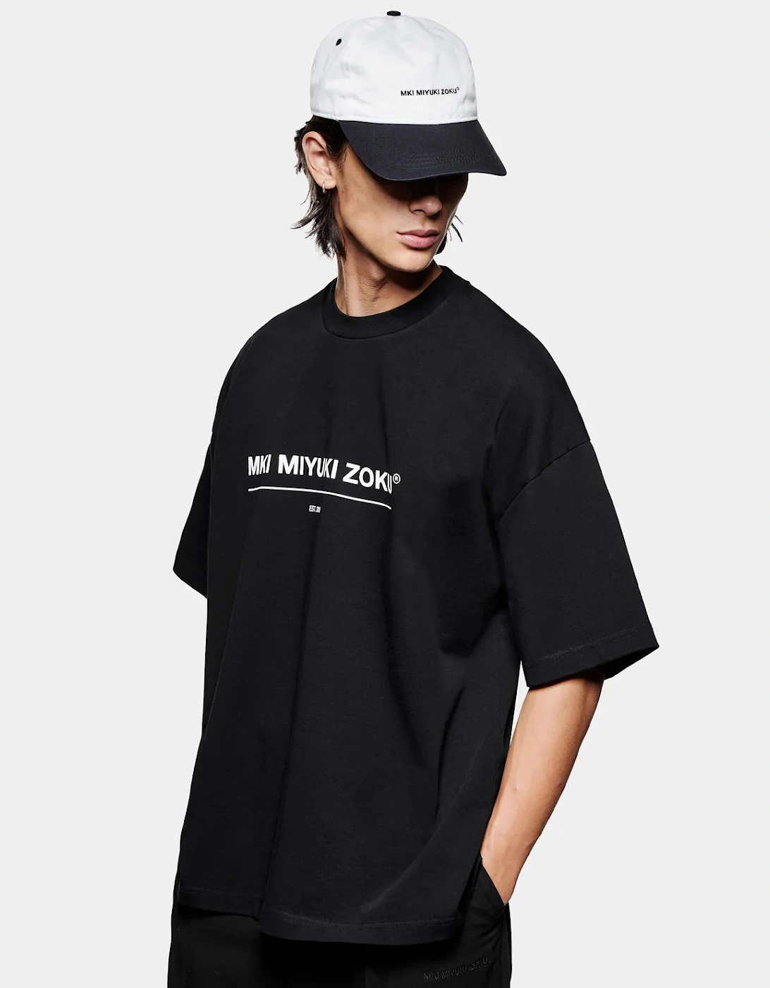 Oversized Linear T-Shirt