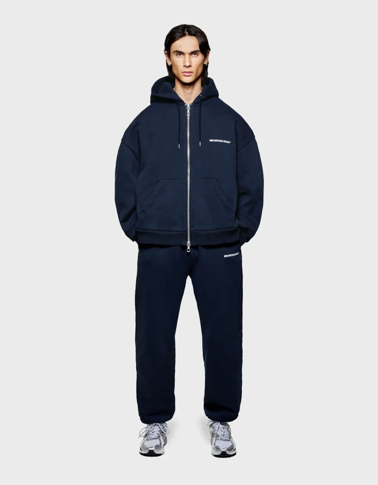 Oversized Uniform Zip Through Hoodie