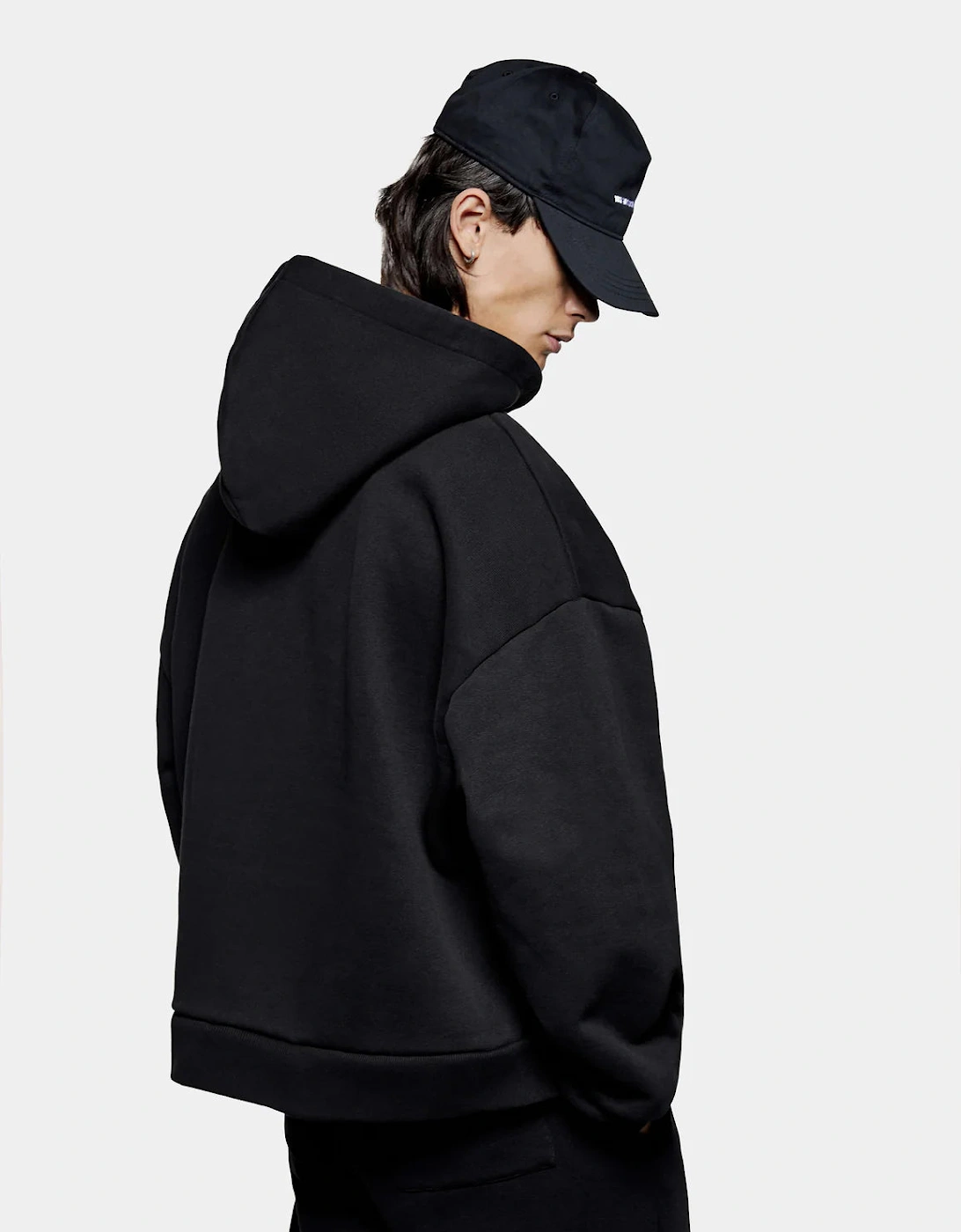 Oversized Uniform Zip Through Hoodie