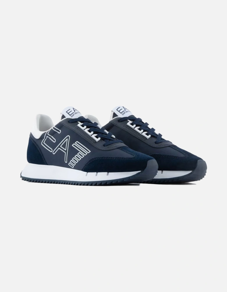 Emporio Armani Vintage Trainers Navy/White/Navy