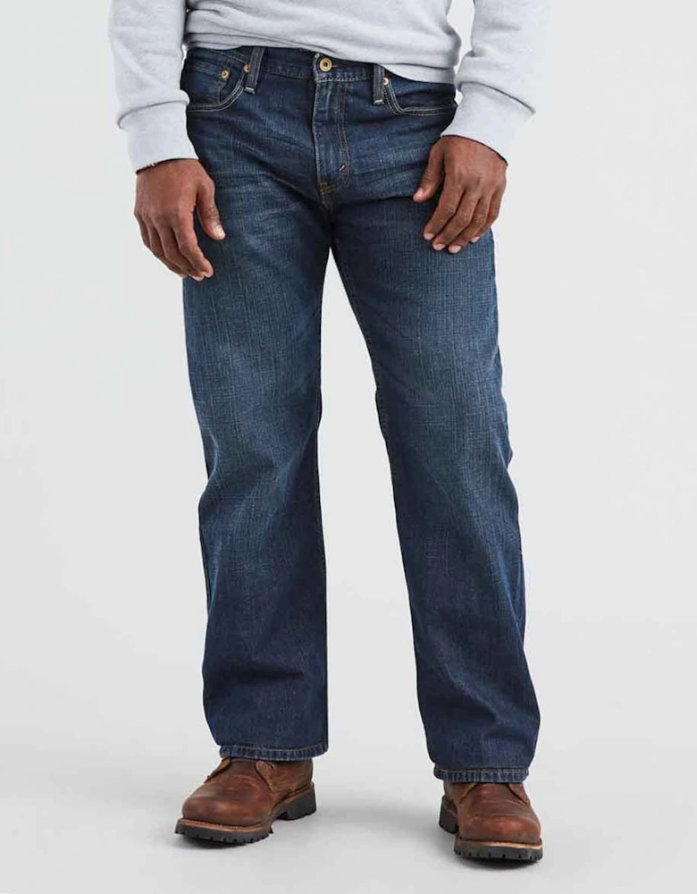 569 Loose Straight Dark Chipped Jeans