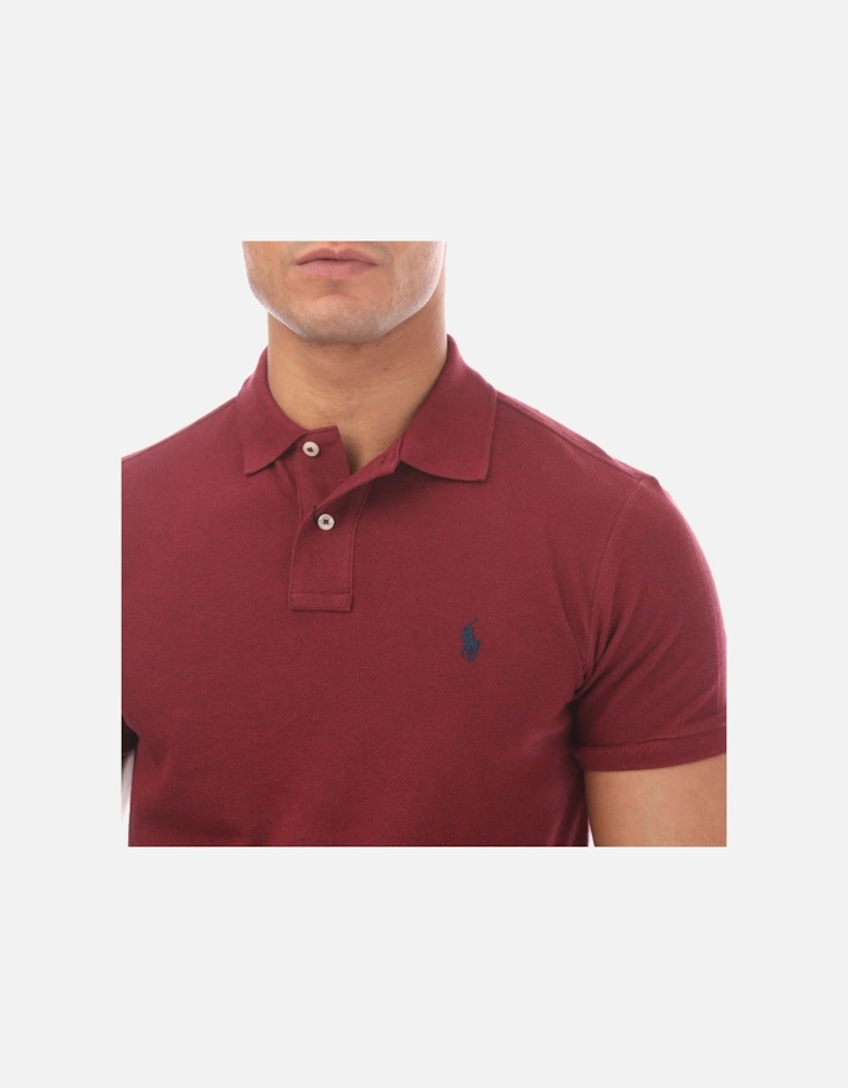 Custom Slim-Fit Mesh Polo Shirt