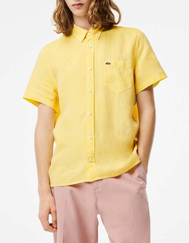 Short Sleeved Linen Shirt