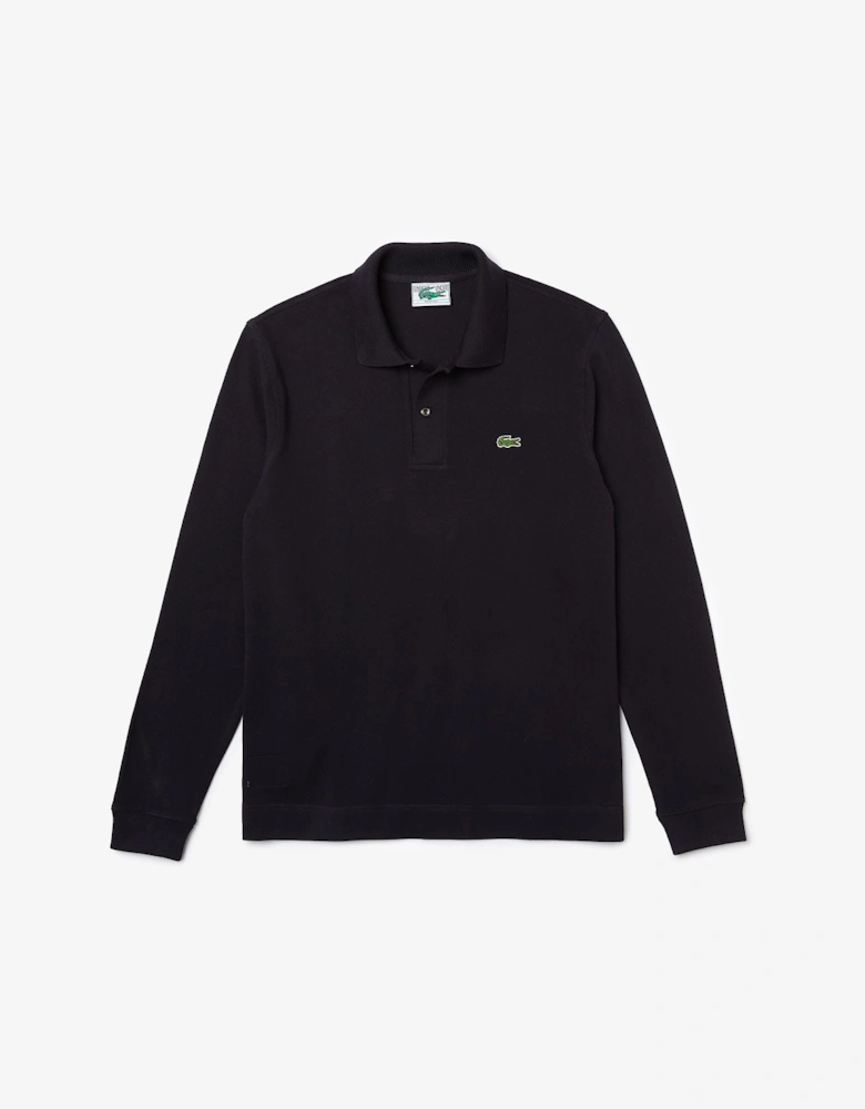 Classic Fit Organic Long Sleeved Polo Shirt