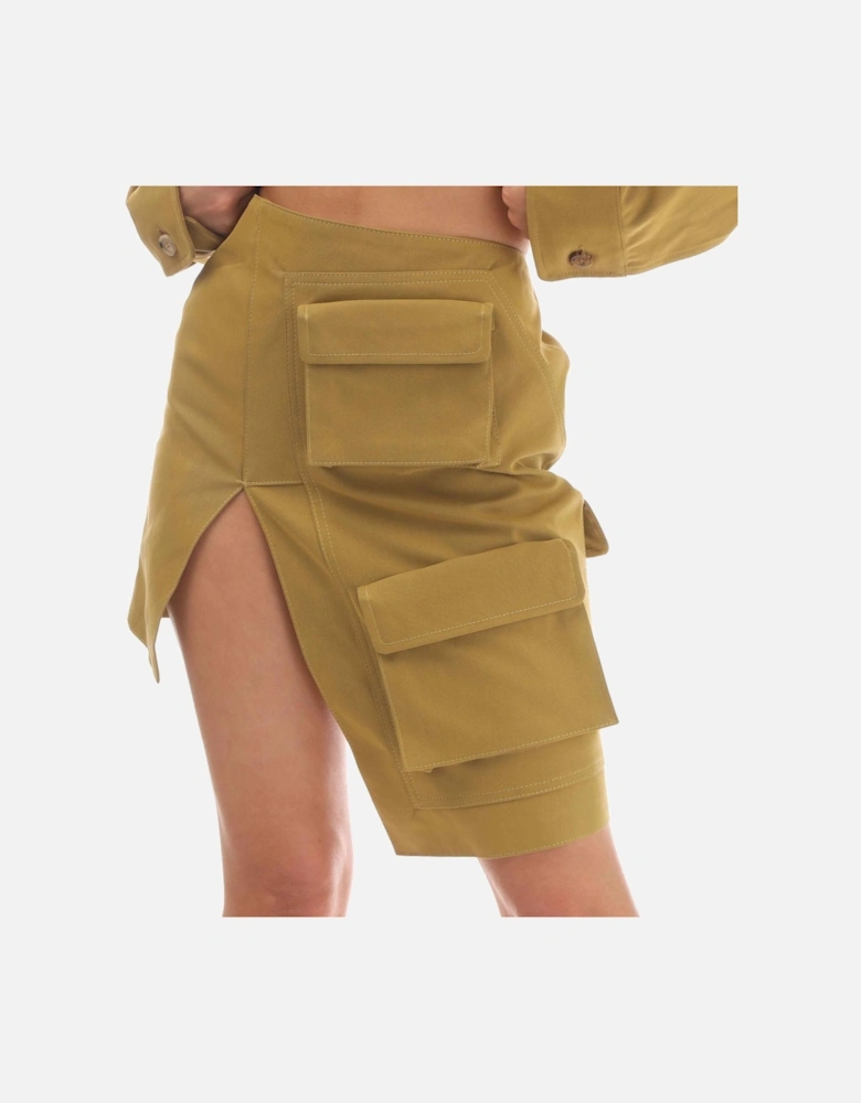 Multi-Pocket Cargo Skirt