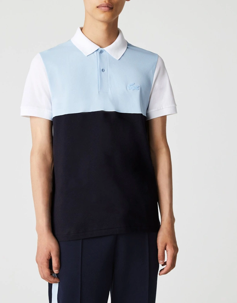 Regular Fit  Colourblock Piqué Polo Shirt