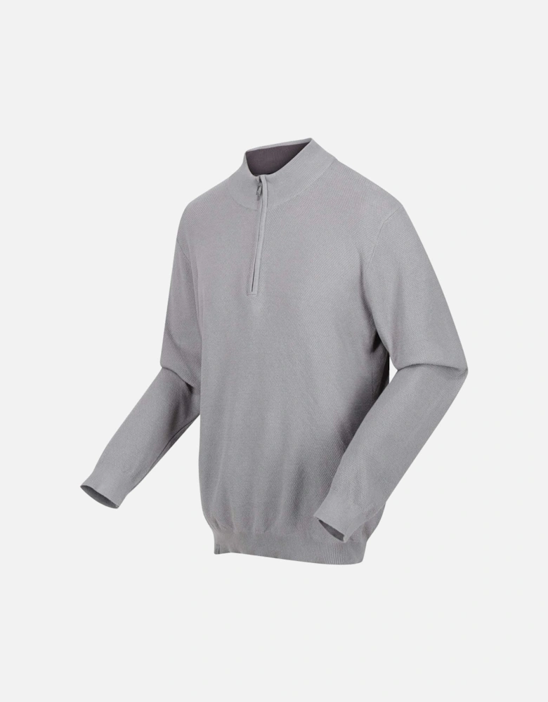 Keaton Cotton Half-Zip Sweater