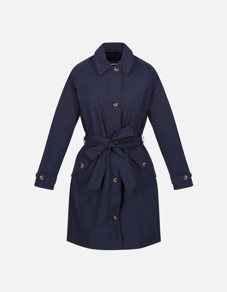 Madalyn Waterproof Tie Belt Coat