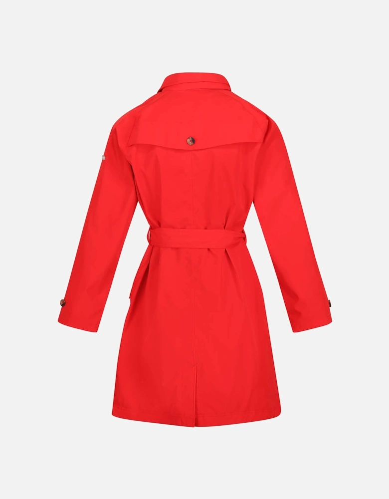 Madalyn Waterproof Tie Belt Coat