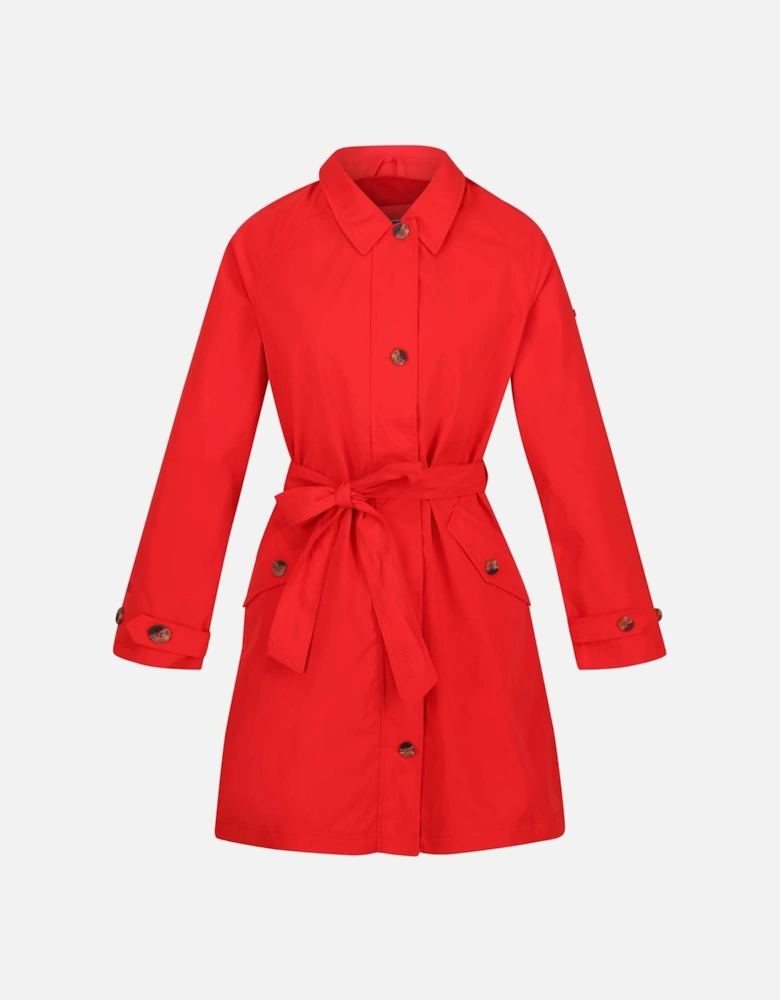 Madalyn Waterproof Tie Belt Coat