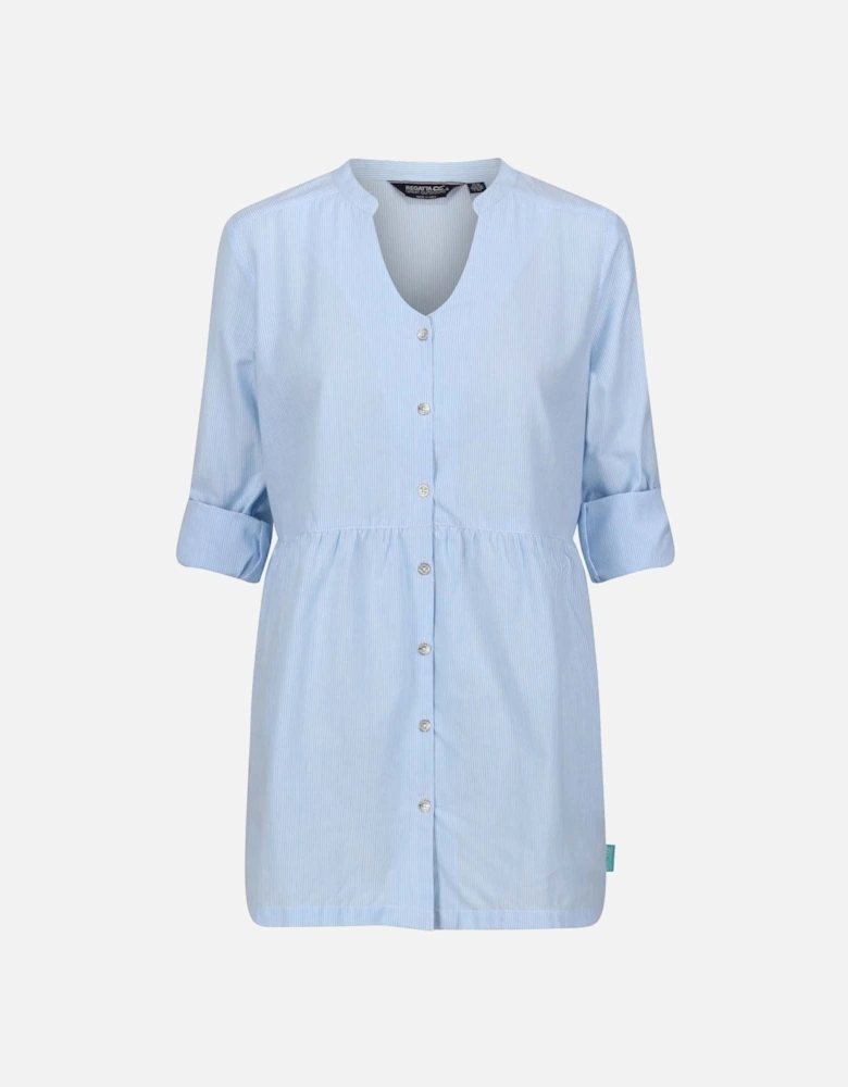 Nemora Roll Sleeve Blouse Shirt Dress