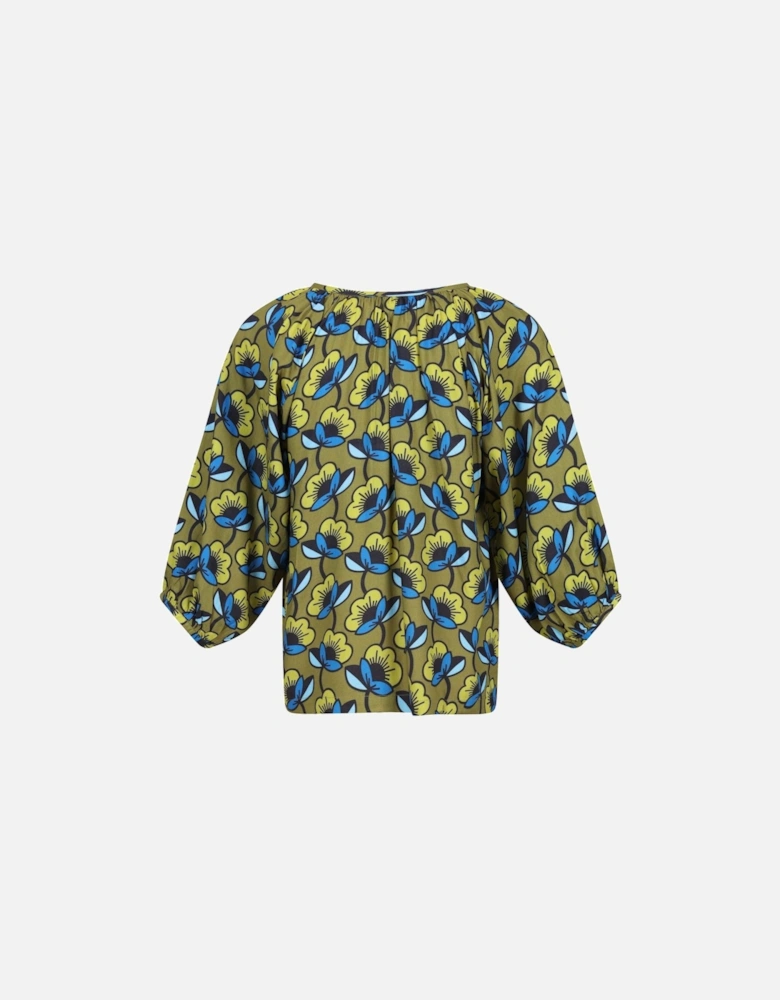 Orla Kiely Tie Neck Blouse