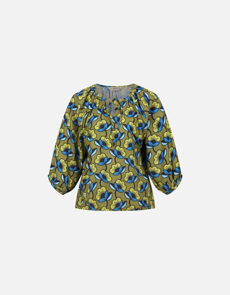 Orla Kiely Tie Neck Blouse