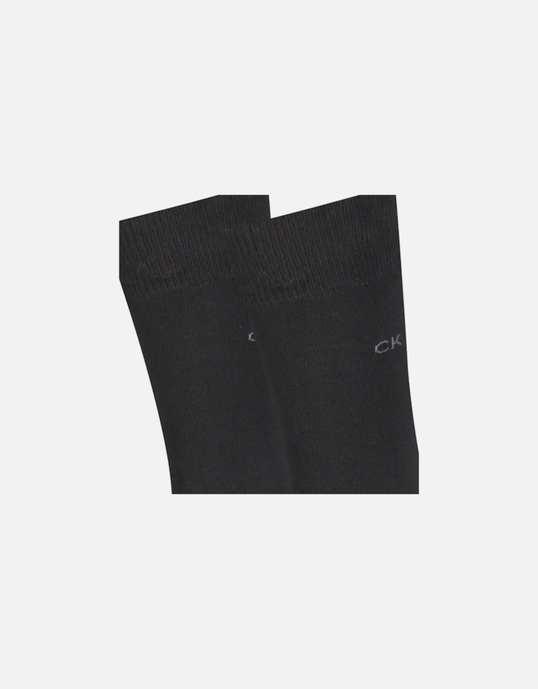 CK Logo 2 Pack Classic Socks Black