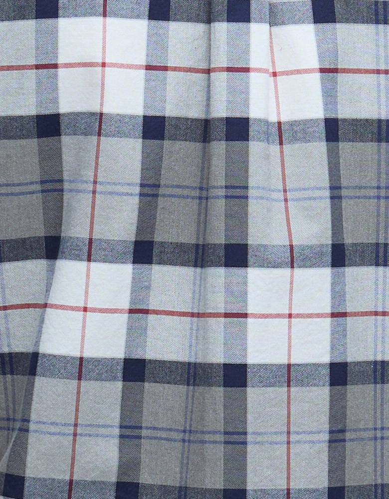 Lewis Tailored Long Sleeve Check Shirt - Bleached Pine Tartan