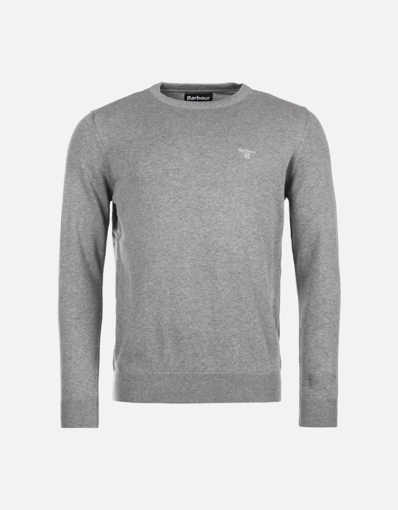 Pima Cotton Knitted Jumper - Grey