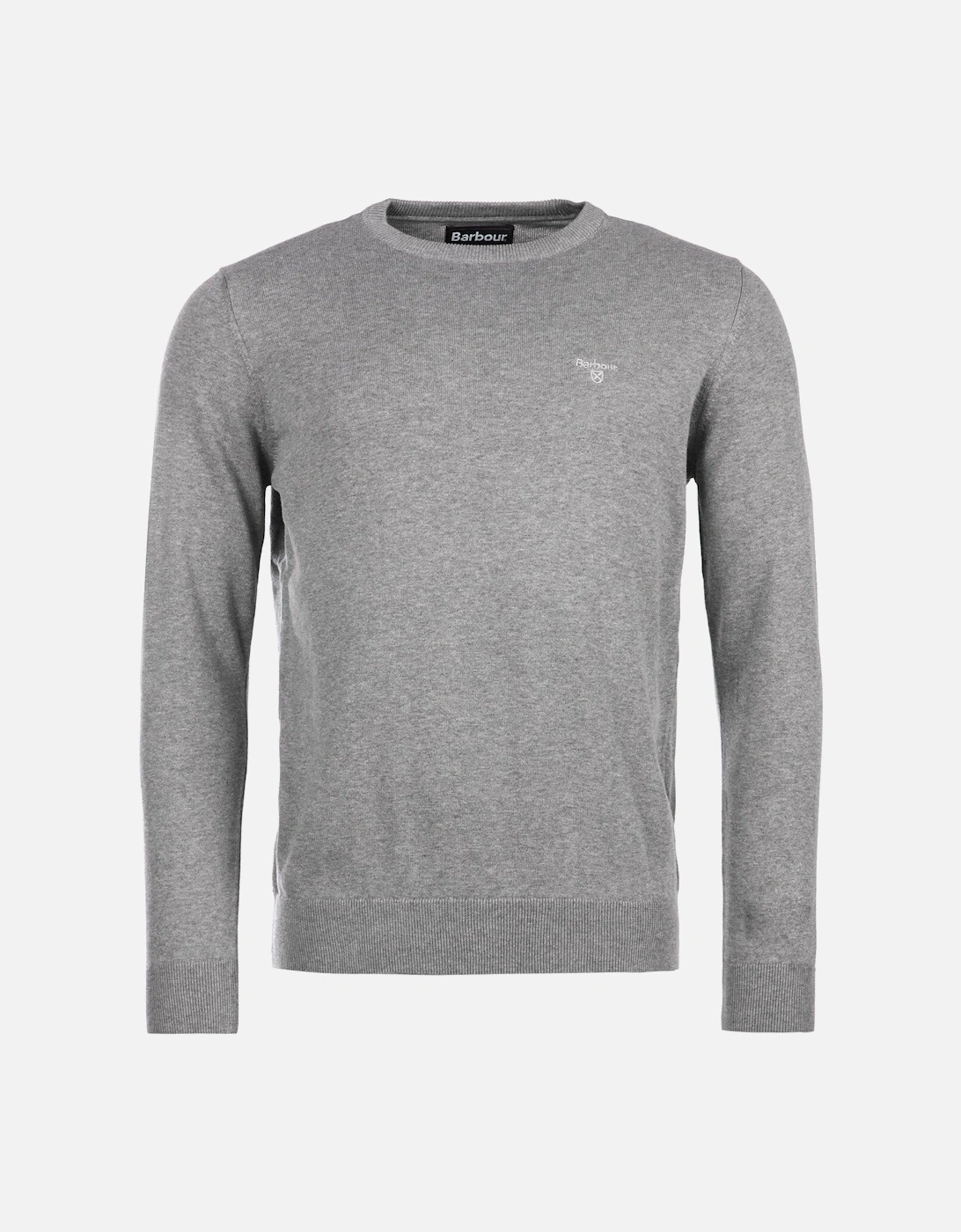 Pima Cotton Knitted Jumper - Grey