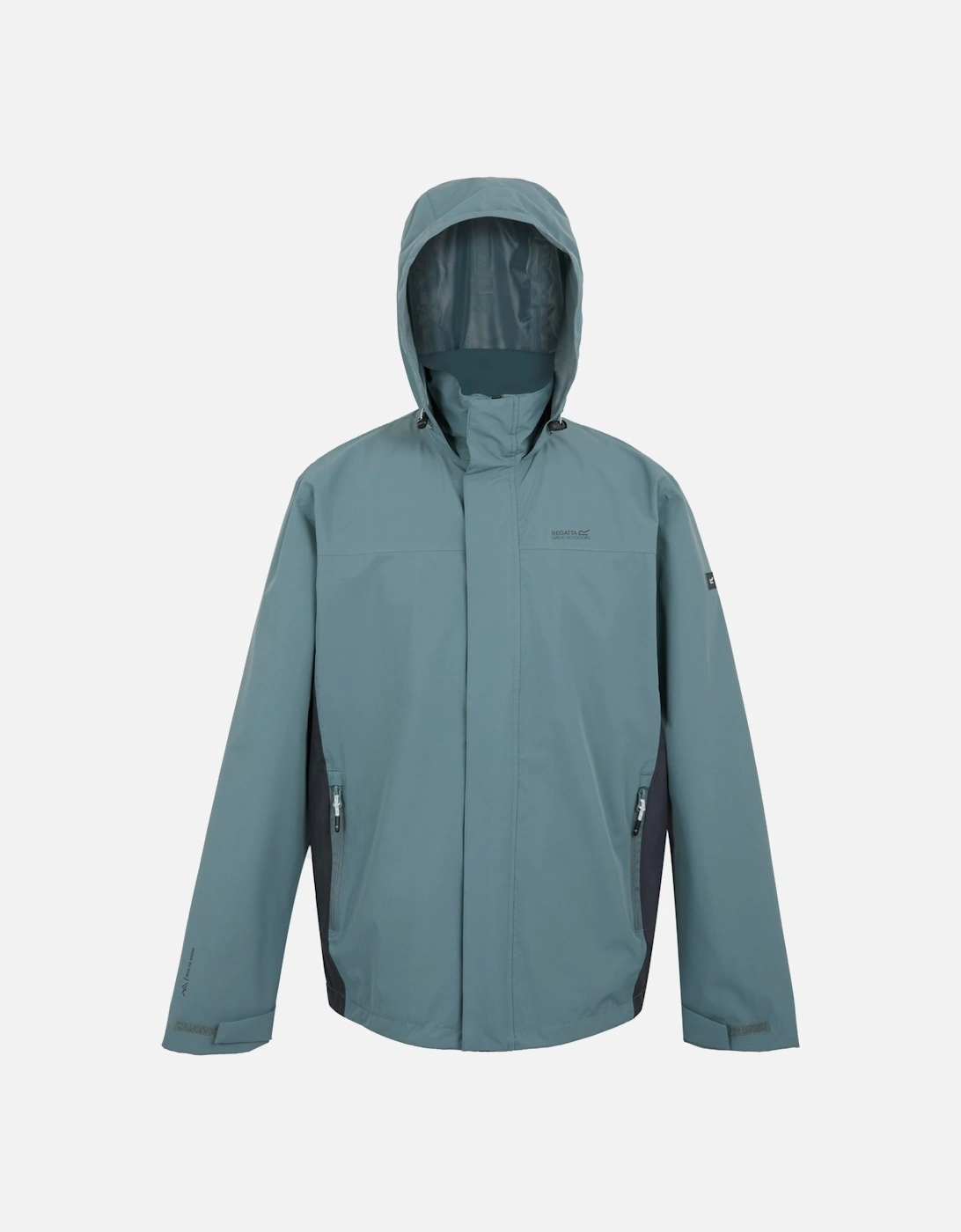 Adults Waterproof Jacket Matt ii Zip Fastening grey UK Size, 4 of 3