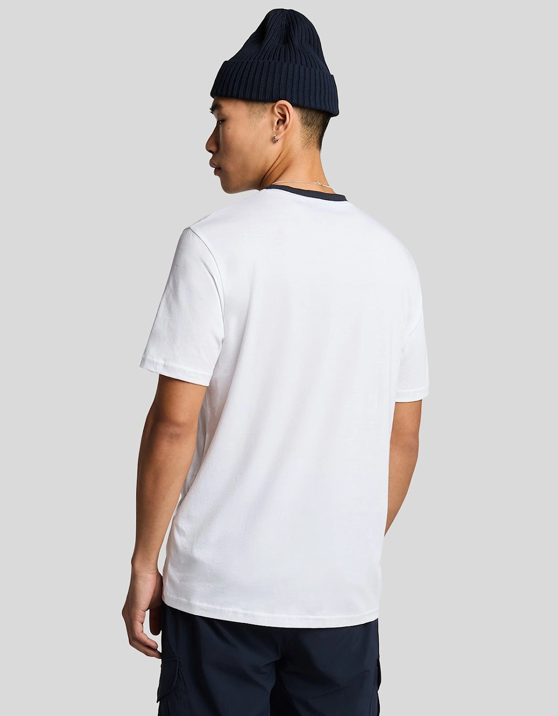 Contrast Collar Superfine T-Shirt