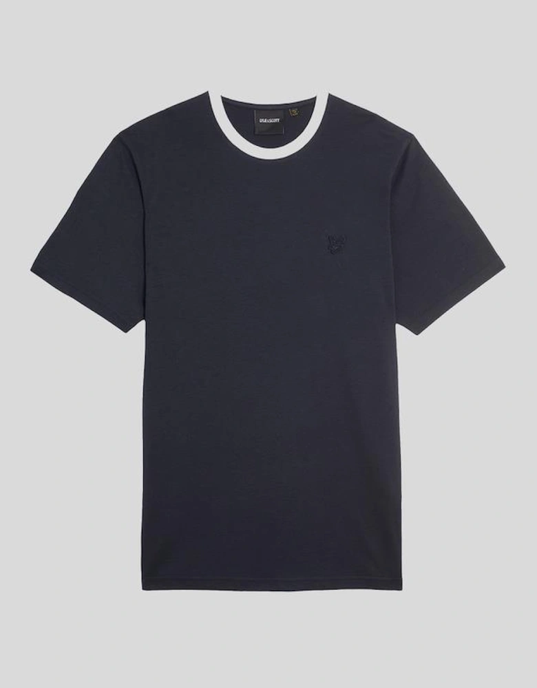 Contrast Collar Superfine T-Shirt