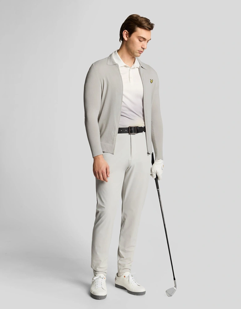 Golf Lightweight Knitted Collared Cardigan