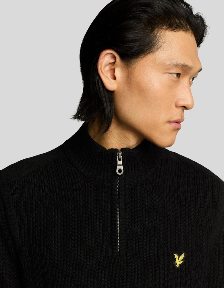 Ribbed 1/4 Zip Jumper