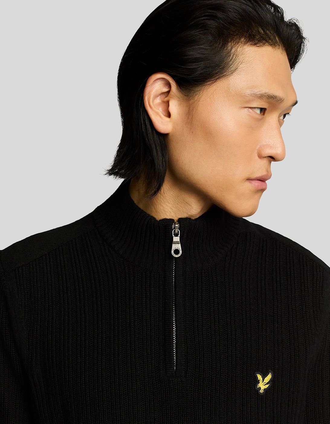 Ribbed 1/4 Zip Jumper