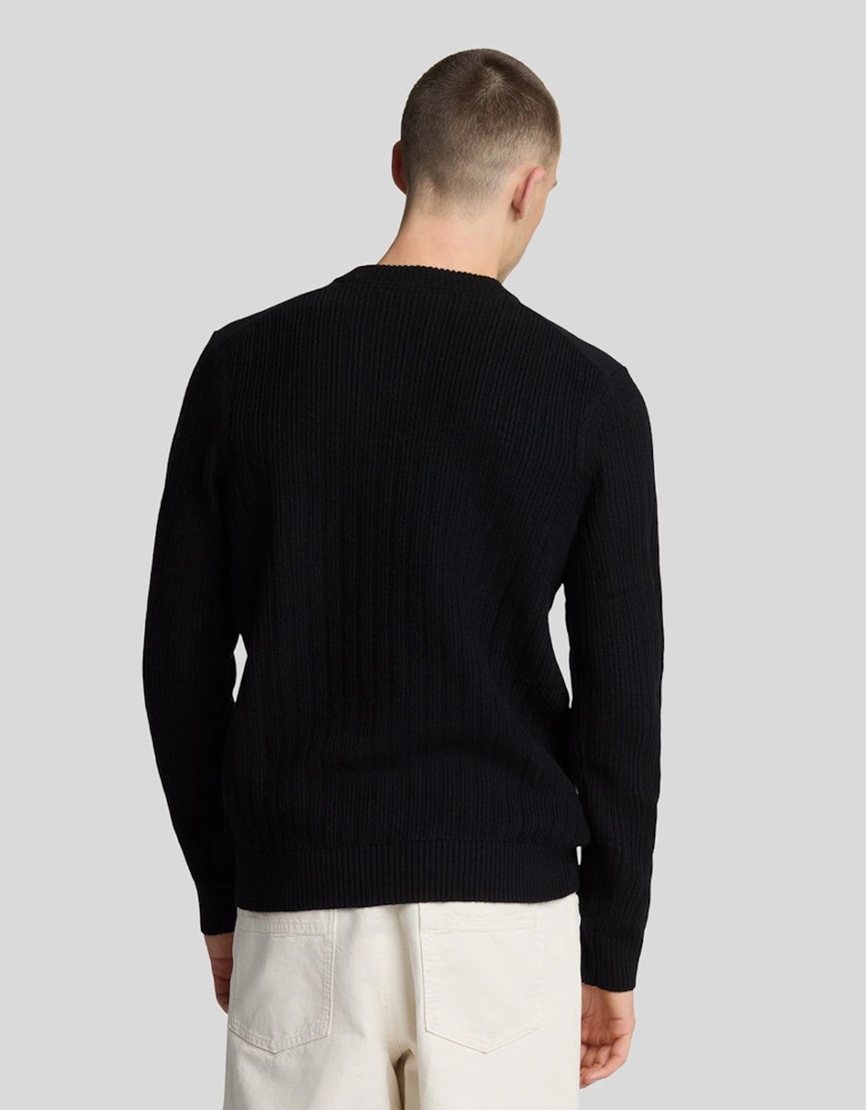 Ribbed Crew Neck Jumper