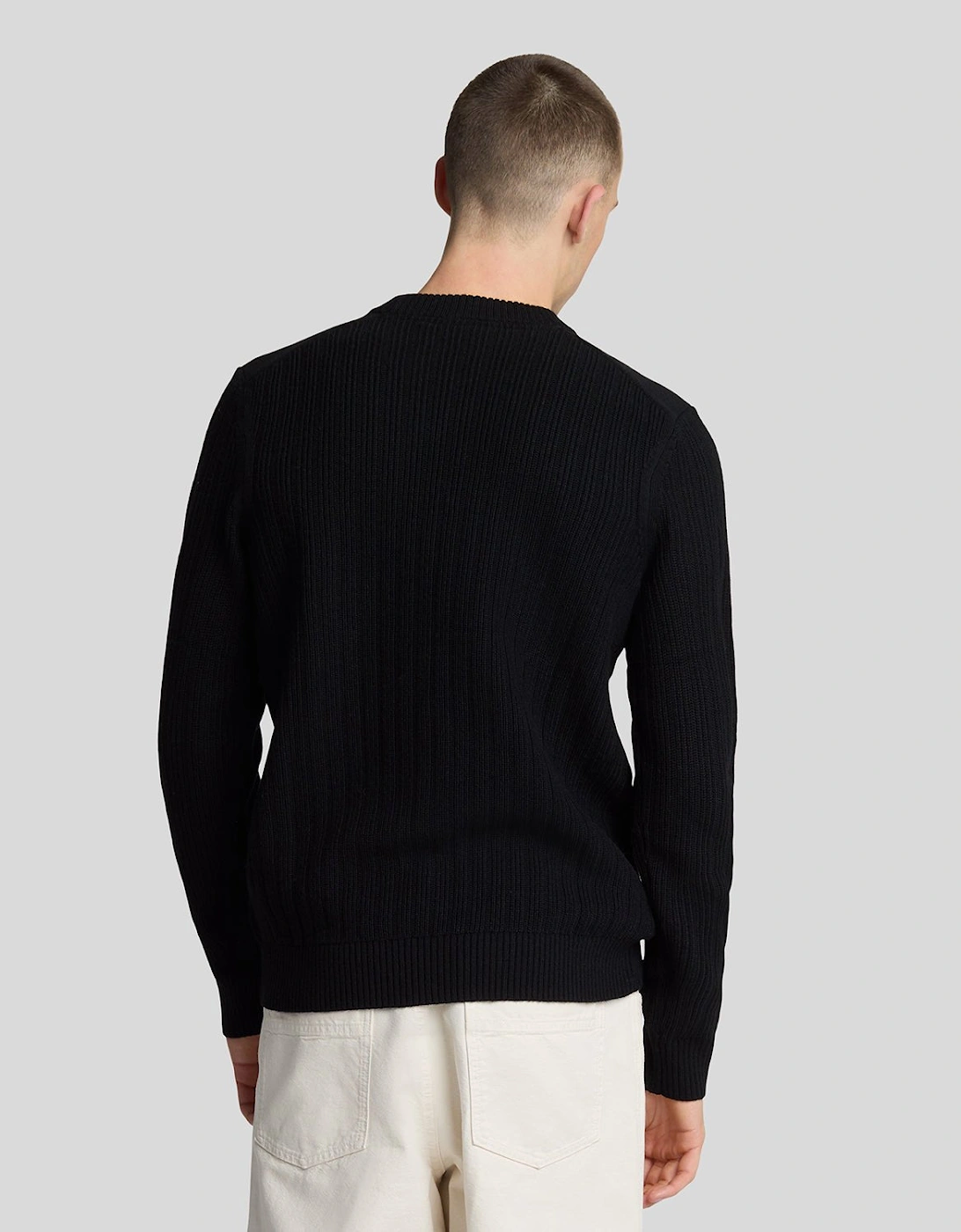 Ribbed Crew Neck Jumper