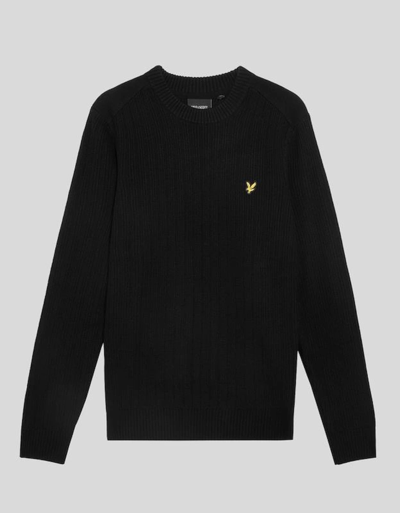 Ribbed Crew Neck Jumper