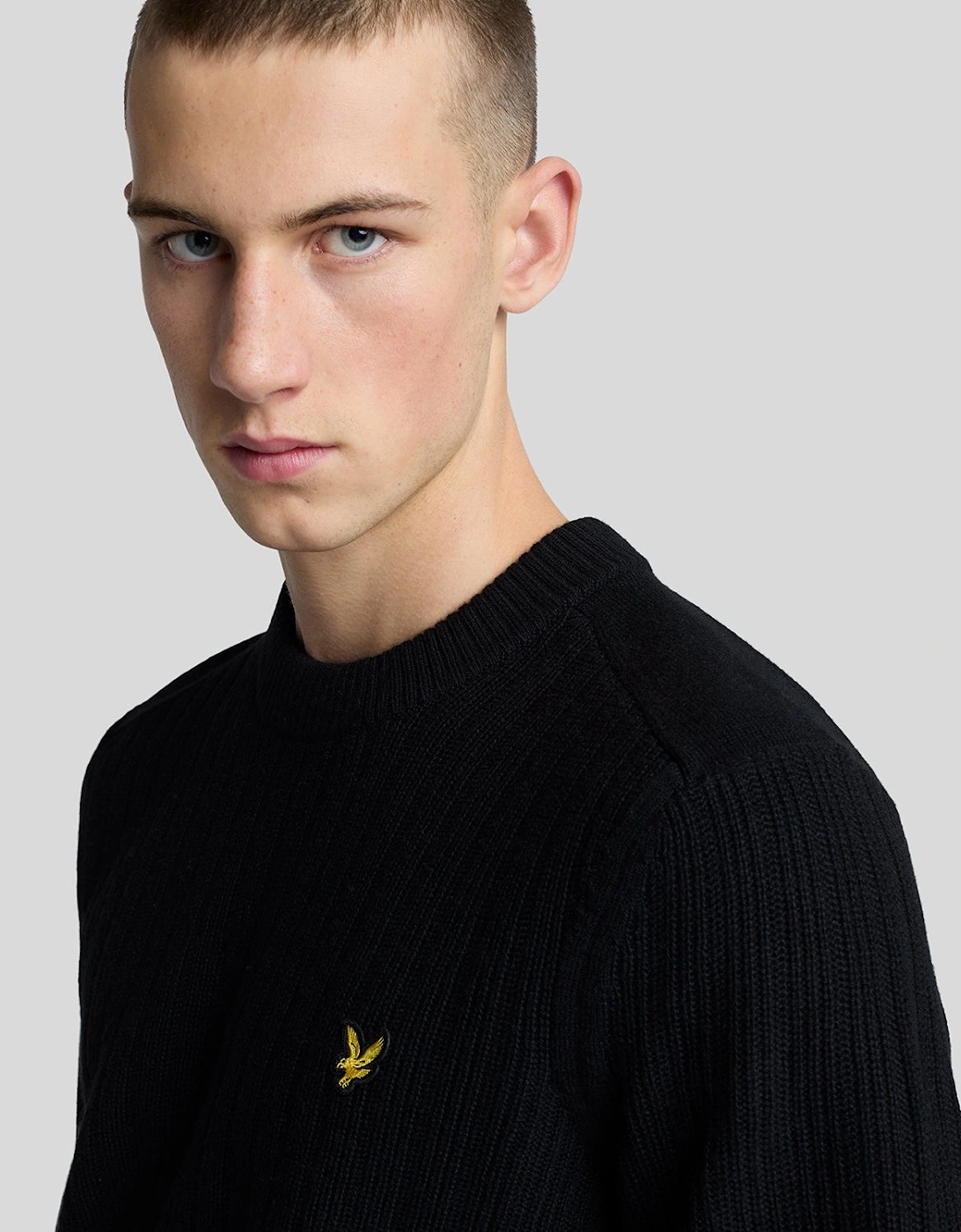 Ribbed Crew Neck Jumper