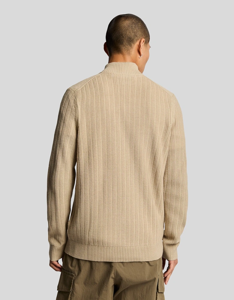 Ribbed 1/4 Zip Jumper