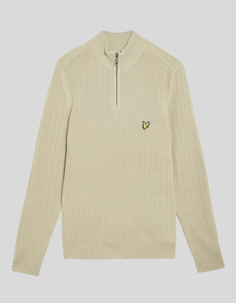 Ribbed 1/4 Zip Jumper