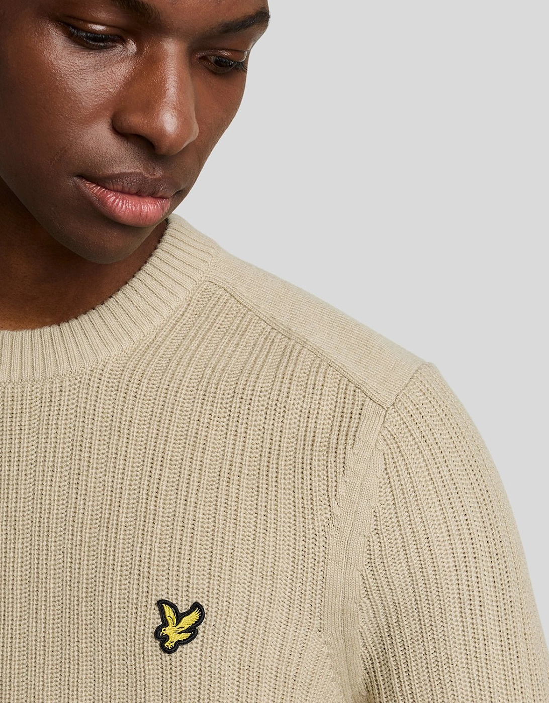 Ribbed Crew Neck Jumper