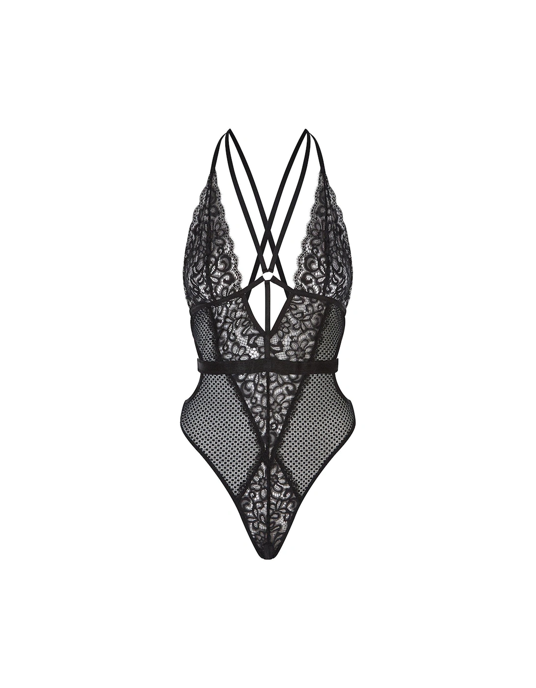 The Obsession Crotchless Body - Black