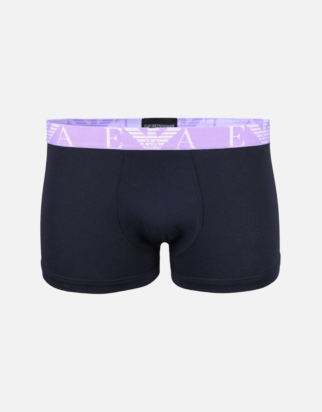 3-Pack Bold Monogram Boxer Trunks, Armani Blue